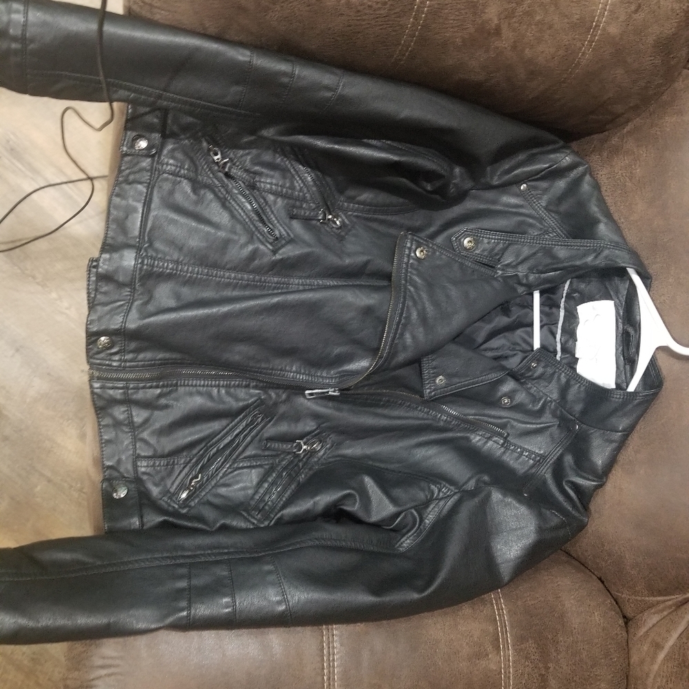 Jessica Simpson Faux Leather Jacket.